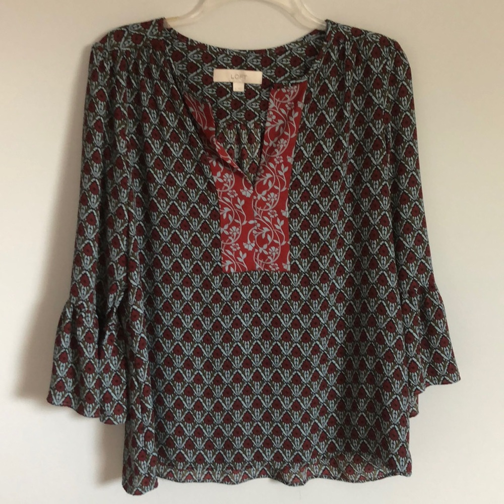 Loft Tunic print shirt